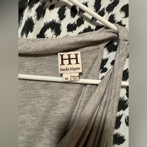 Haute Hippie Cowel neck Asymmetrical jersey dress - Picture 3 of 9